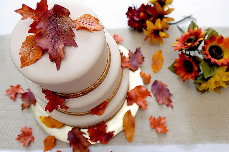 Autumn Wedding Cake Pictures, Images and Photos