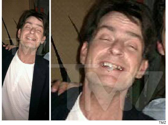 charlie sheen no teeth picture. tmz charlie sheen