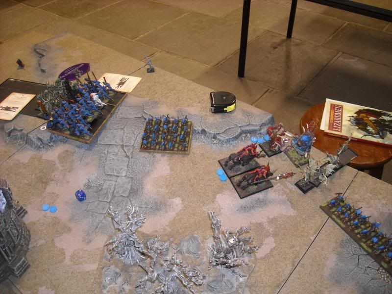 Daemons of Chaos vs Lizardmen games painting life