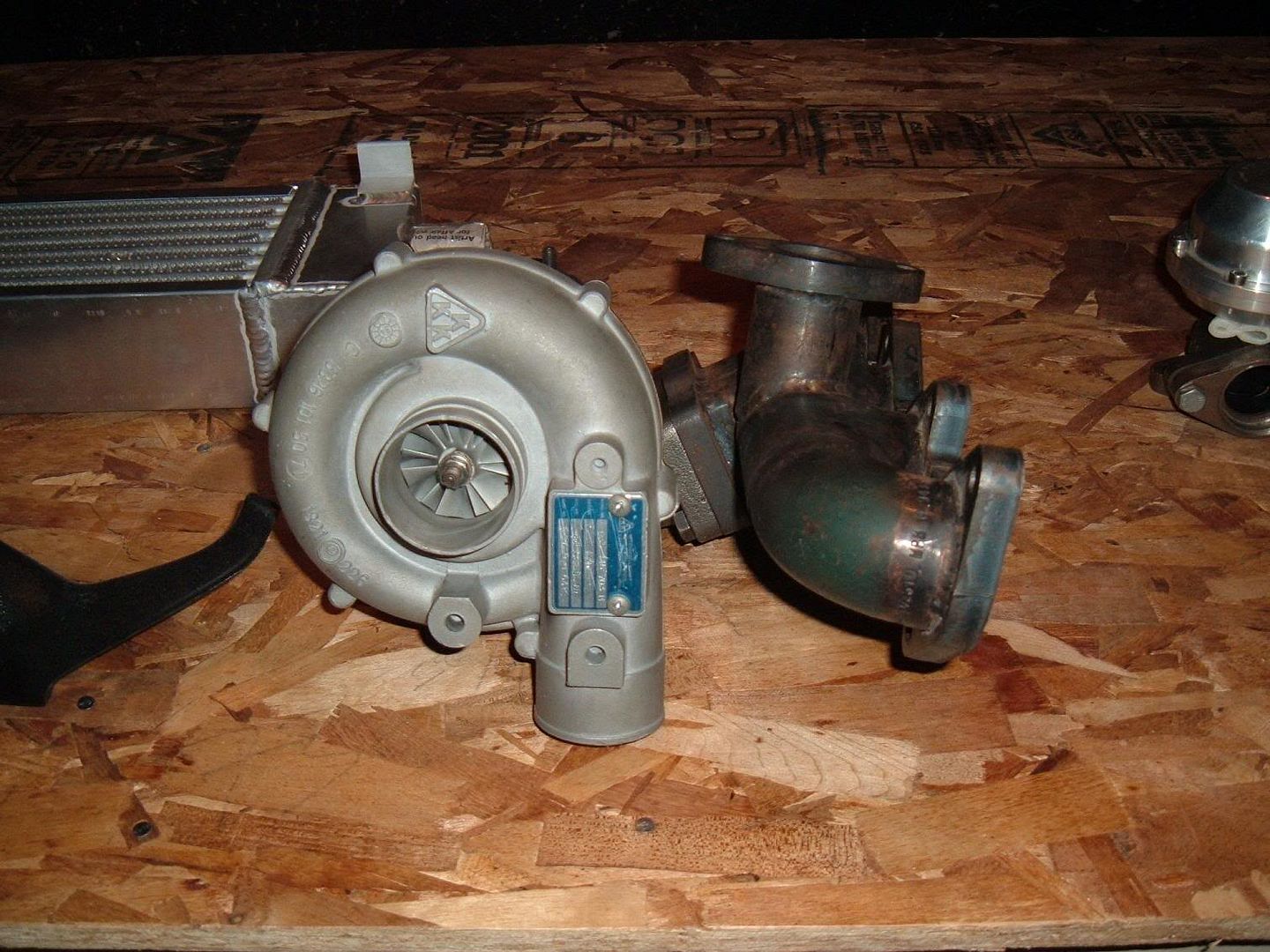 FS brand new kkk k26 turbo with new 16V exhaust manifold w/wastegate flange