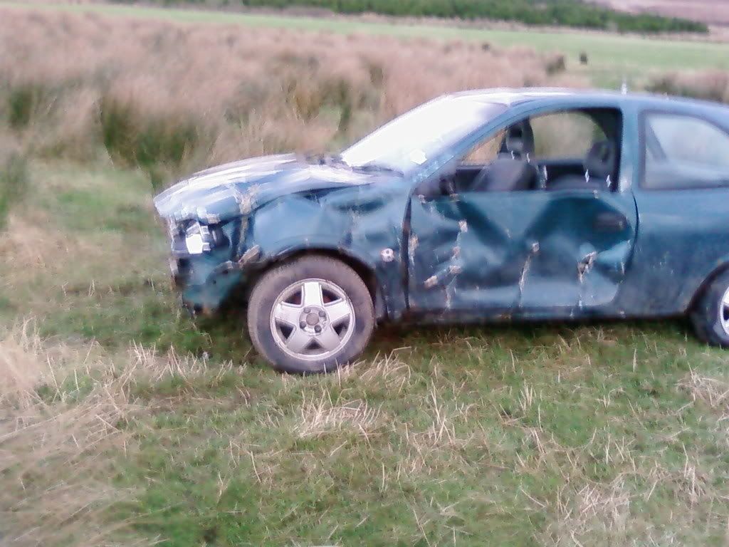 Crashed Corsa
