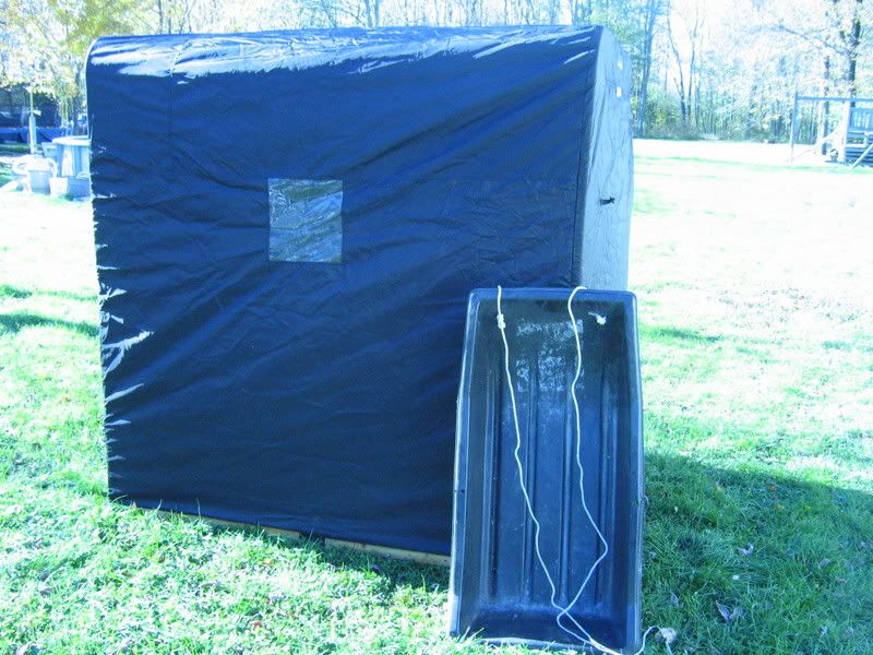 Cabelas Ice Fishing Shelter and Otter II Sled Michigan Sportsman
