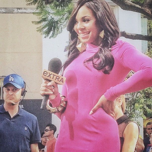 Ashanti The Grove in LA taping Extra Lipstick Alley
