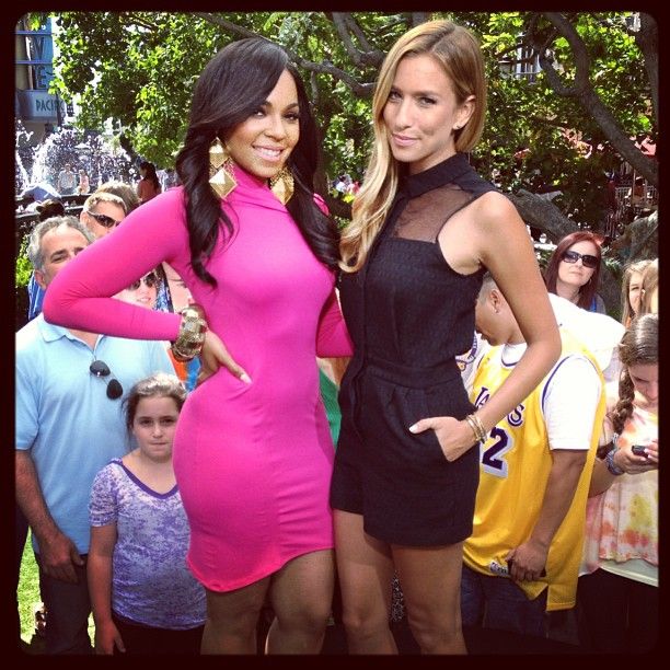 Ashanti The Grove in LA taping Extra Lipstick Alley
