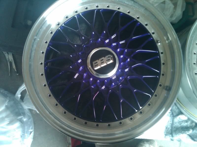 In works BBS Super RS's 18 powder coated candy purple sorry cellphone pic