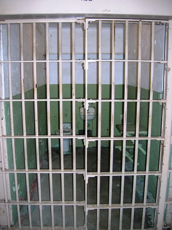 a typical cell, where prisoners spent about 23 out of 24 hours a day