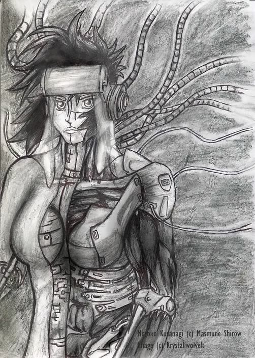 Ghost in the shell: Motoko Kusanagi (sketch version) Ghost in the shell: Motoko Kusanagi (sketch version)