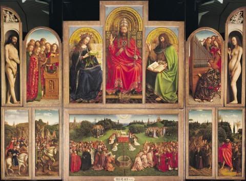 Ghent Altarpiece Open. Ghent Altarpiece