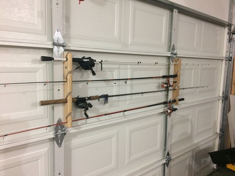 Rod Storage Ideas Garage Door And Wall Mount Share Yours