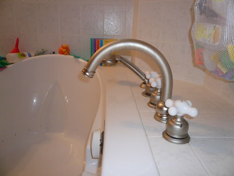 Drilling faucet holes in an acrylic tub or deckmounting the faucet