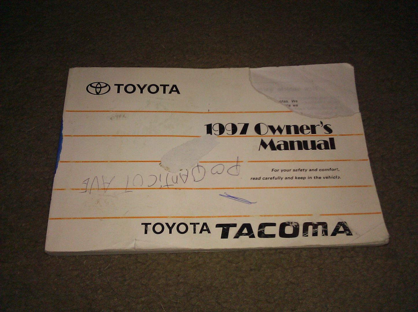 toyota tacoma owners manual