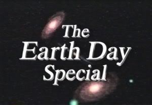 title card for The Earth Day Special starring Carl Sagan