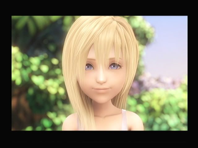 Namine in 3D, she ends up with Roxas.