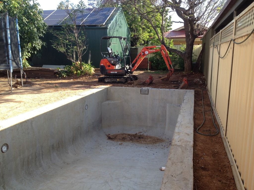 Concrete Swimming Pool - Owner Builder in South Australia