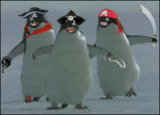 walking penguins!! XD
