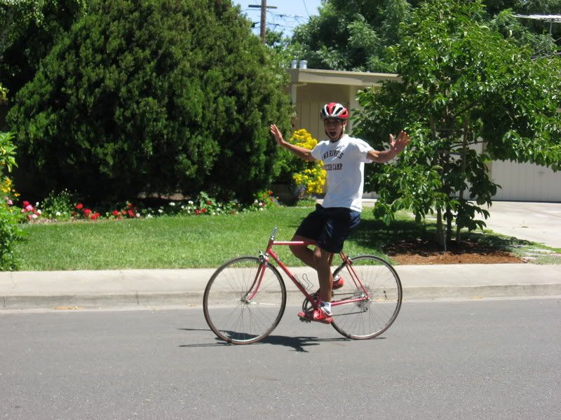 how to ride with no hands! Bike Forums