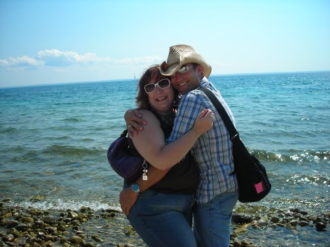 Joe and I on the shores of Mackinac Island
