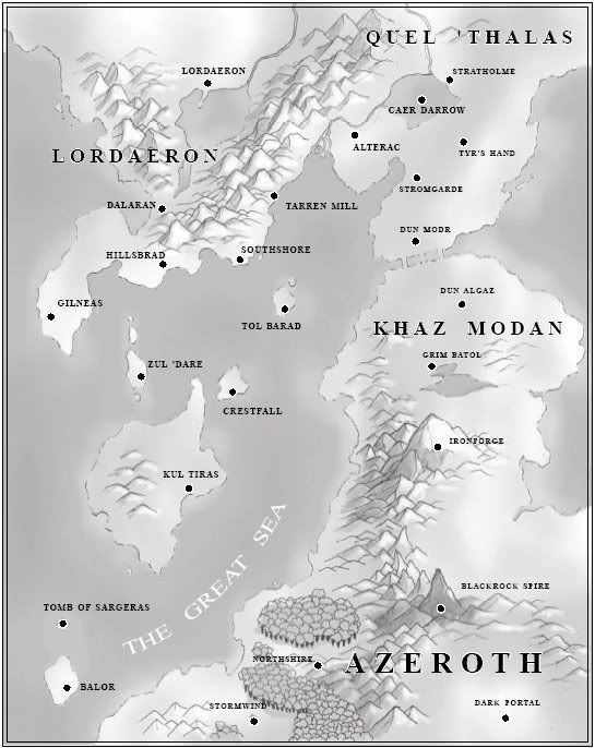 world of warcraft map of azeroth. World Map