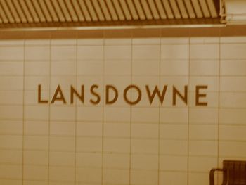 Bloor And Lansdowne