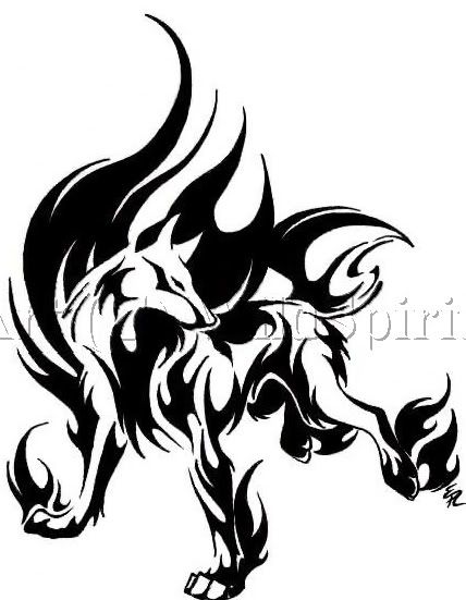 Fire and Flame Tattoo flame tattoo Wolf Tattoos and Tattoo Designs Pictures 