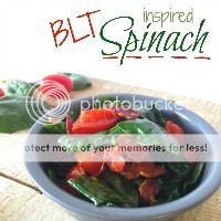 BLT Inspired Spinach Side Dish