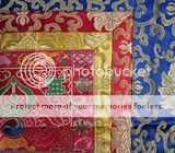   HANDSEWN SILK BROCADE ALTAR CLOTH MAT 18 X 18 TIBETAN BUDDHIST NEPAL