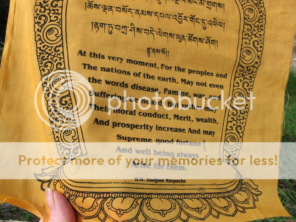 RARE UNIQUE BILINGUAL PRAYER FOR WORLD PEACE TIBETAN BUDDHIST PRAYER 