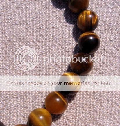 CUSTOM DESIGN USA LARGER SIZED BUDDHIST LUMINOUS TIGER EYE WRIST MALA 