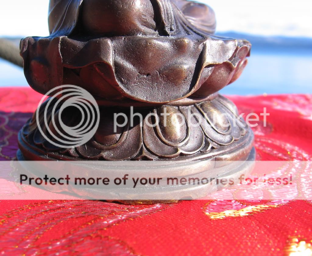 HAND PAINTED BELOVED SHAKYAMUNI BUDDHA STATUE TIBETAN BUDDHISM 