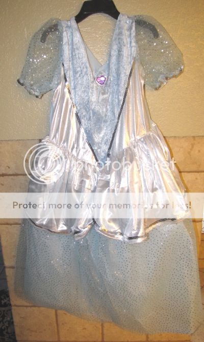 Blue Fairytale Disney Princess Dress Girls Size 8 10 Ball Gown Dress Up Costume