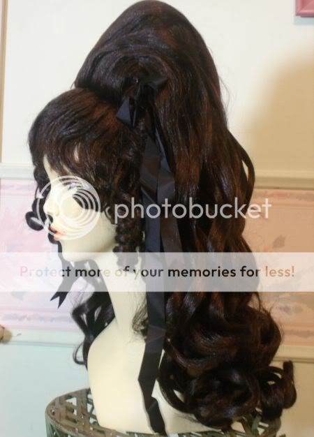 Brown 60's Sixties Vamp Beehive Big Hair Costume Wig Drag Queen Brunette USA